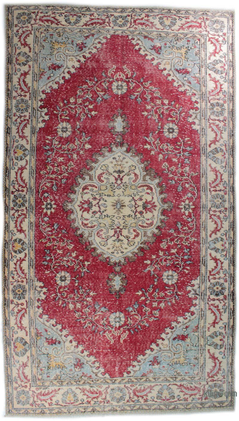 Alfombra Vintage Turca Anudada a Mano - K0085654