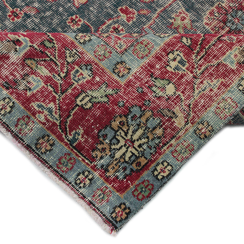 Vintage Turkish Hand-Knotted Rug - 6' 7" x 10' 4" (79" x 124") - K0085655