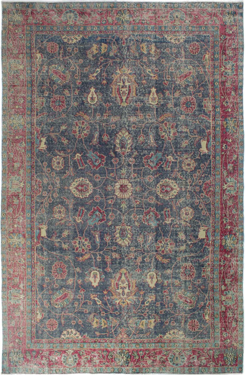 Vintage Turkish Hand-Knotted Rug - 6' 7" x 10' 4" (79" x 124") - K0085655