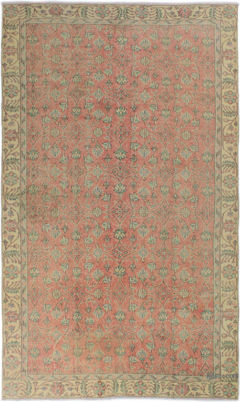 Vintage Turkish Hand-Knotted Rug - 5' 5" x 9' 5" (65" x 113") - K0085657