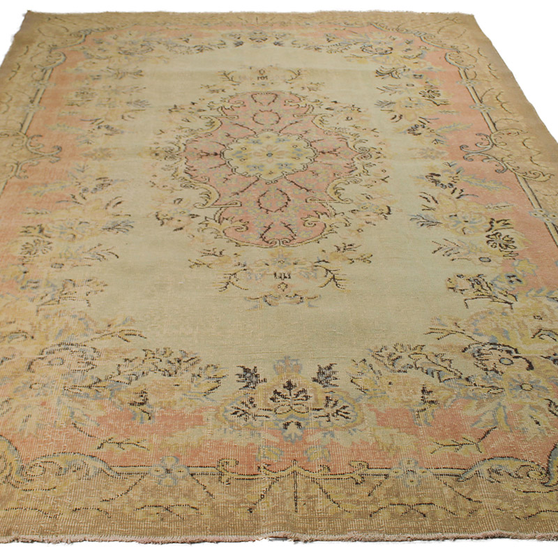Vintage Turkish Hand-Knotted Rug - 6' 9" x 9' 9" (81" x 117") - K0085658