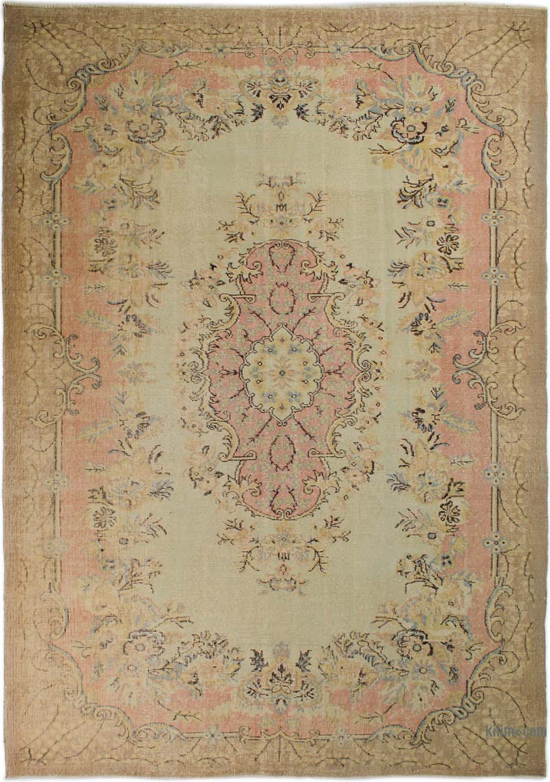 Vintage Turkish Hand-Knotted Rug - 6' 9" x 9' 9" (81" x 117") - K0085658