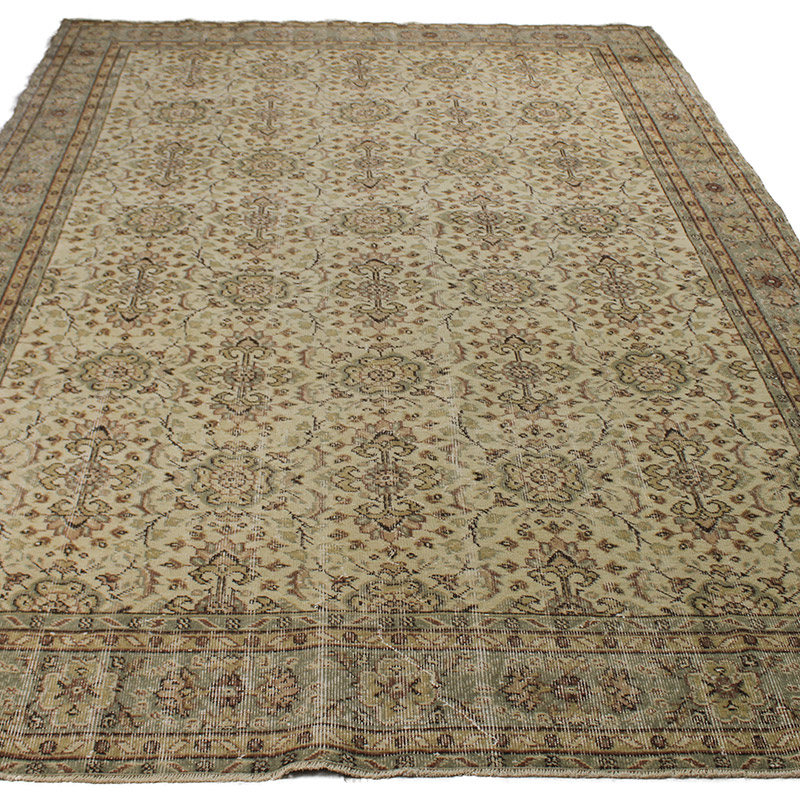 Vintage Turkish Hand-Knotted Rug - 6' 11" x 10' 8" (83" x 128") - K0085661