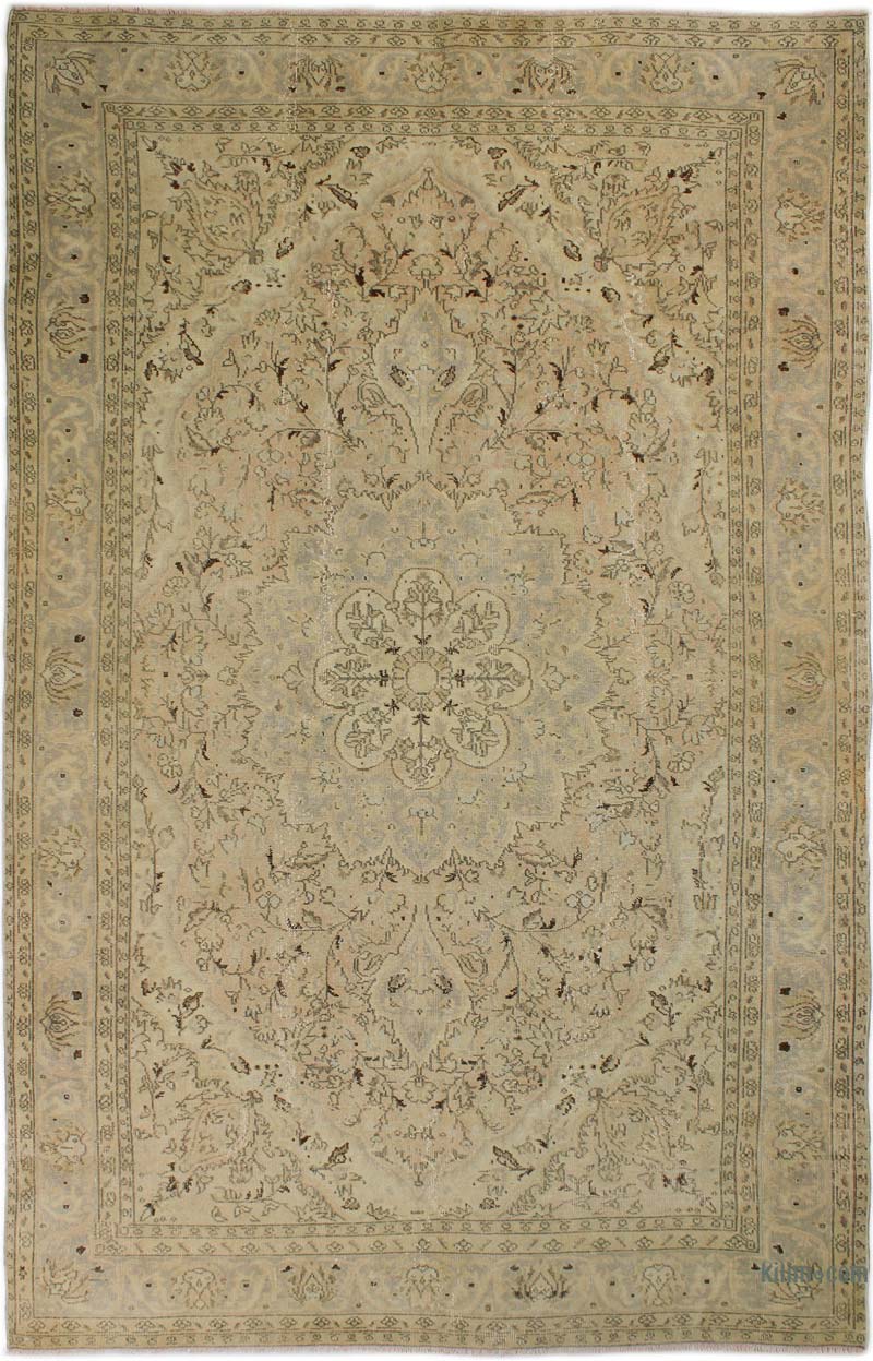 Vintage Turkish Hand-Knotted Rug - 6'  x 9' 6" (72" x 114") - K0085662