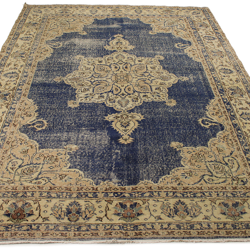 Alfombra Vintage Turca Anudada a Mano - K0085663