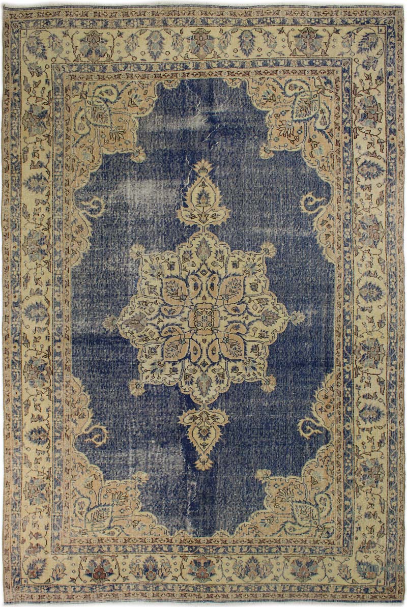 Alfombra Vintage Turca Anudada a Mano - K0085663