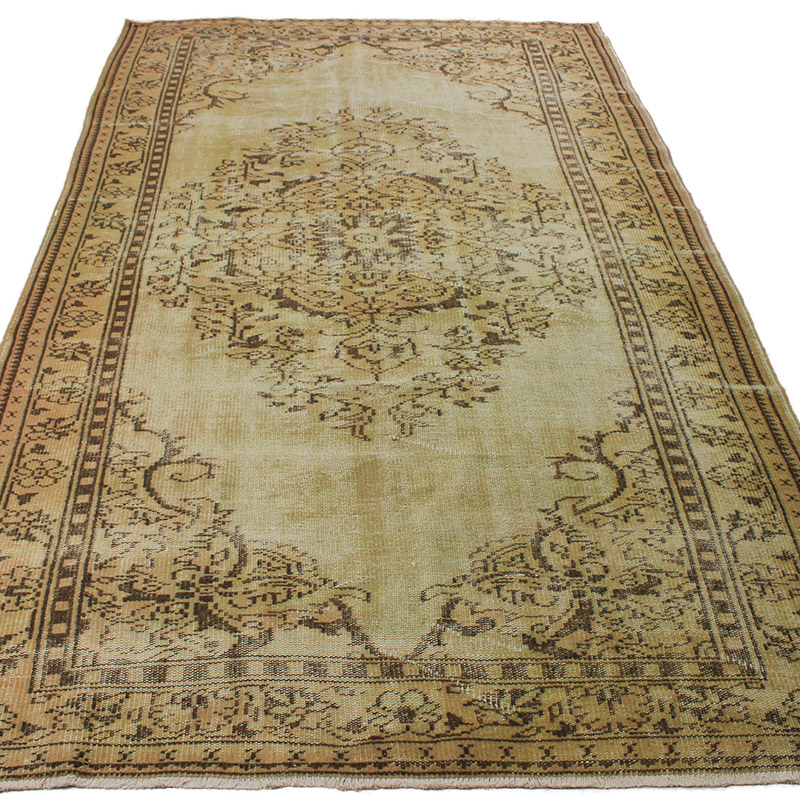 Boyalı El Dokuma Vintage Halı - K0085666