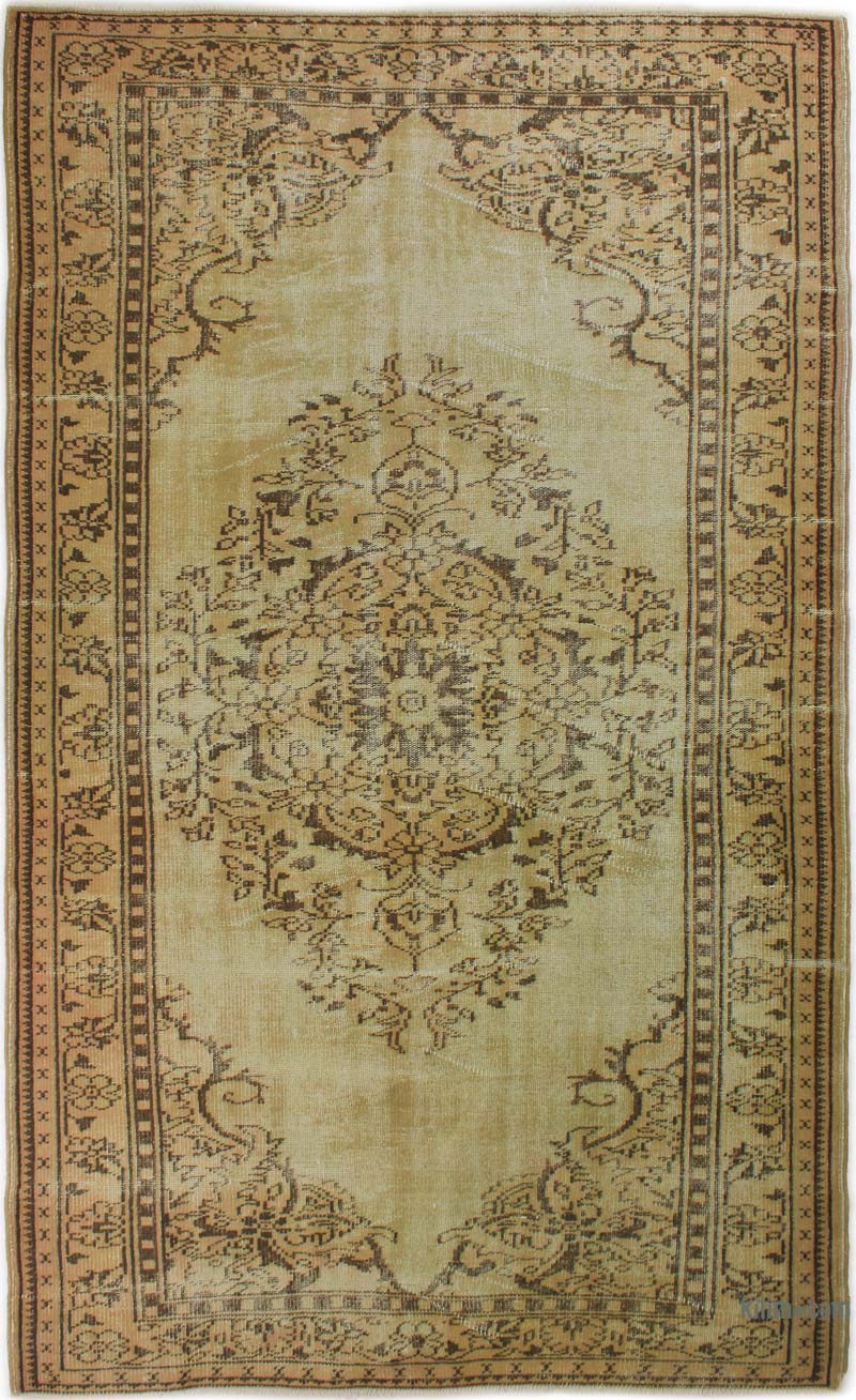 Boyalı El Dokuma Vintage Halı - K0085666
