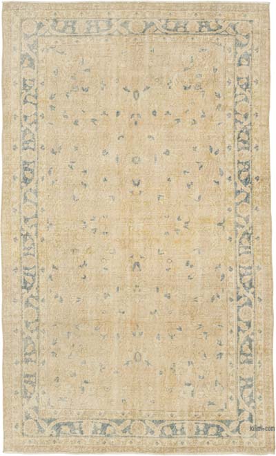 Vintage Turkish Hand-Knotted Rug - 4' 11" x 8'  (59" x 96")