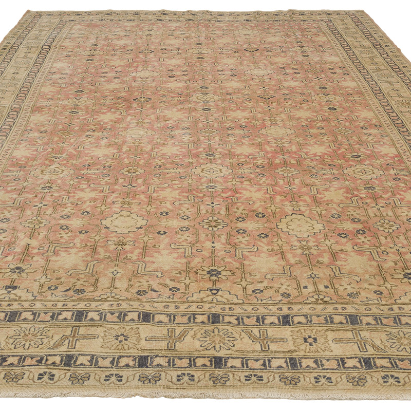 Vintage Turkish Hand-Knotted Rug - 6' 8" x 9' 8" (80" x 116") - K0085684