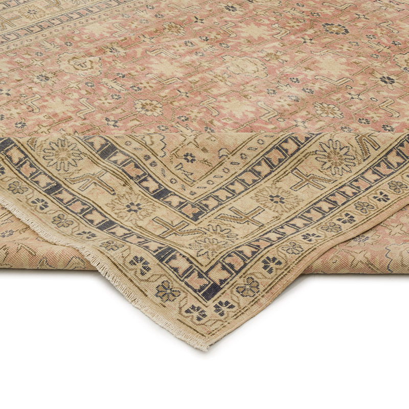 Vintage Turkish Hand-Knotted Rug - 6' 8" x 9' 8" (80" x 116") - K0085684