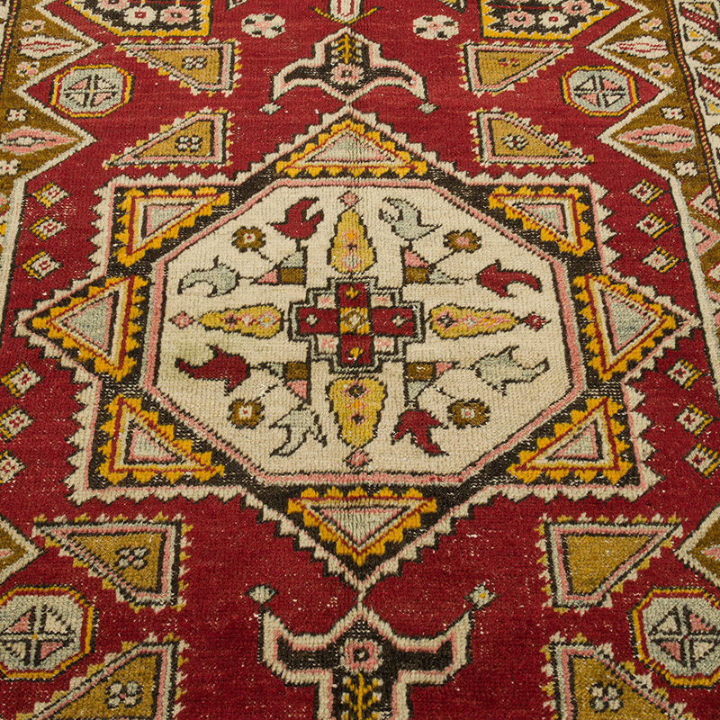 El Dokuma Vintage Halı - K0085686
