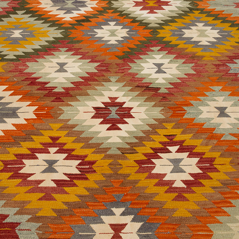 Vintage Afyon Kilim Rug - 5'  x 8' 2" (60" x 98") - K0085687