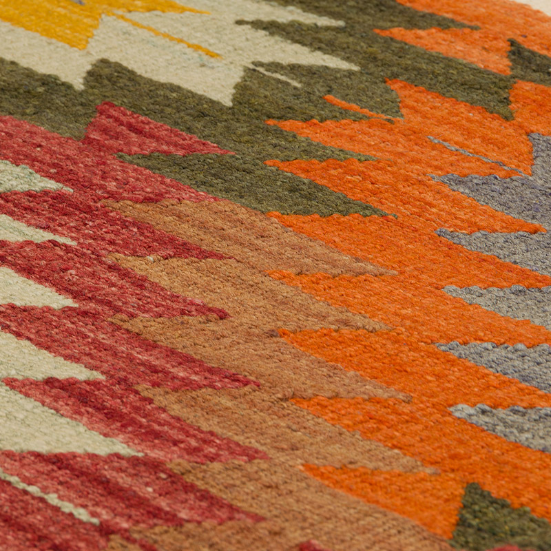 Vintage Afyon Kilim Rug - 5'  x 8' 2" (60" x 98") - K0085687