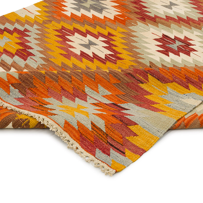 Vintage Afyon Kilim Rug - 5'  x 8' 2" (60" x 98") - K0085687