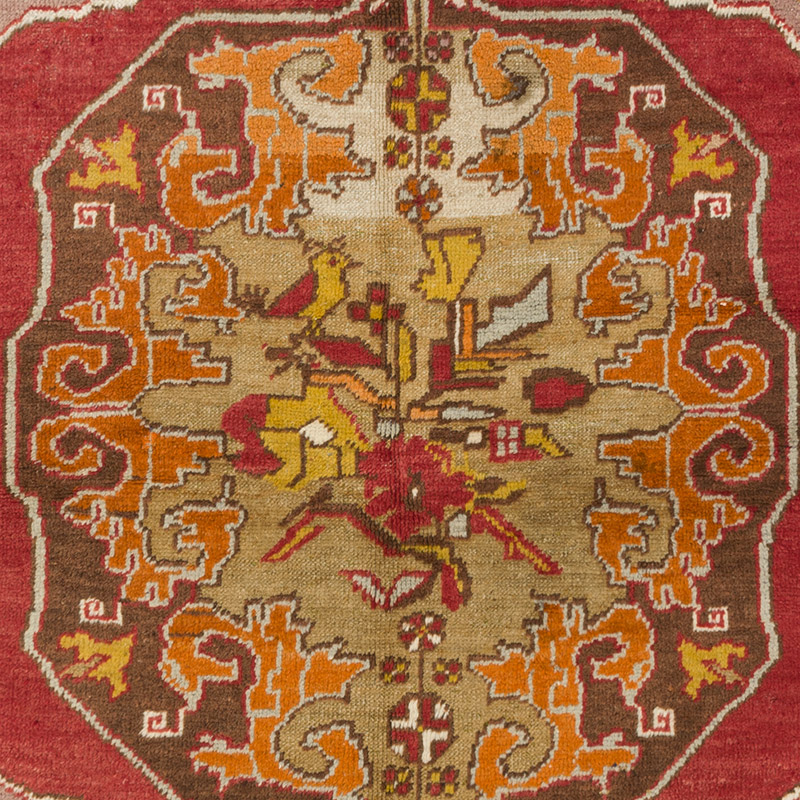 Alfombra Vintage Turca Anudada a Mano - K0085688
