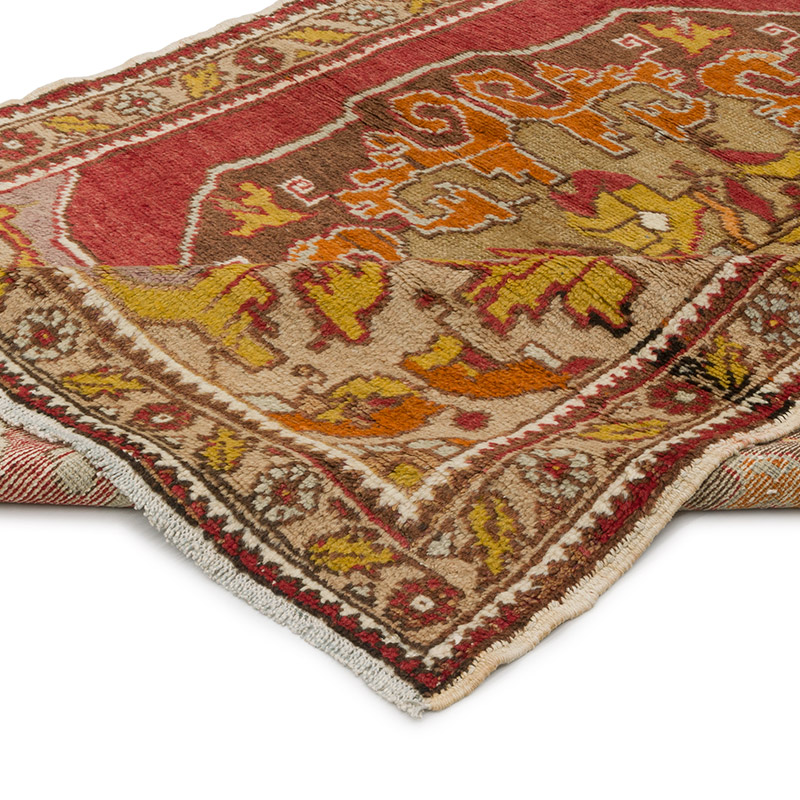 Alfombra Vintage Turca Anudada a Mano - K0085688