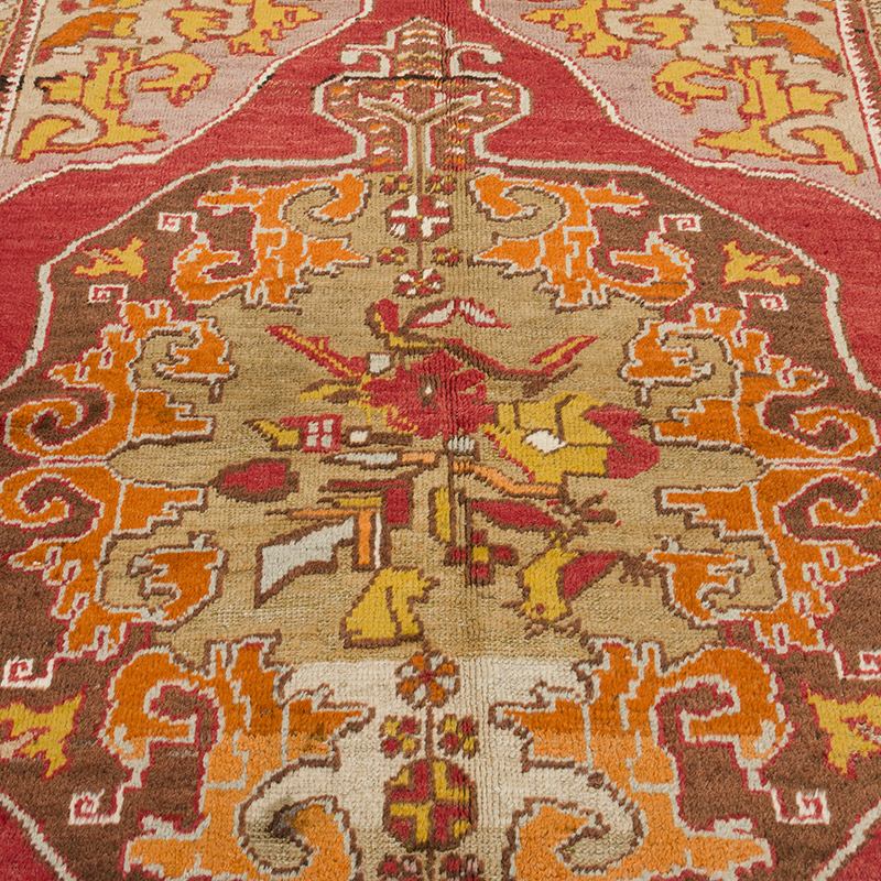 Alfombra Vintage Turca Anudada a Mano - K0085688