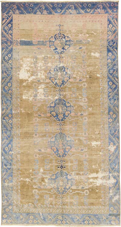 Vintage Turkish Hand-Knotted Rug - 5' 7" x 10' 4" (67" x 124")