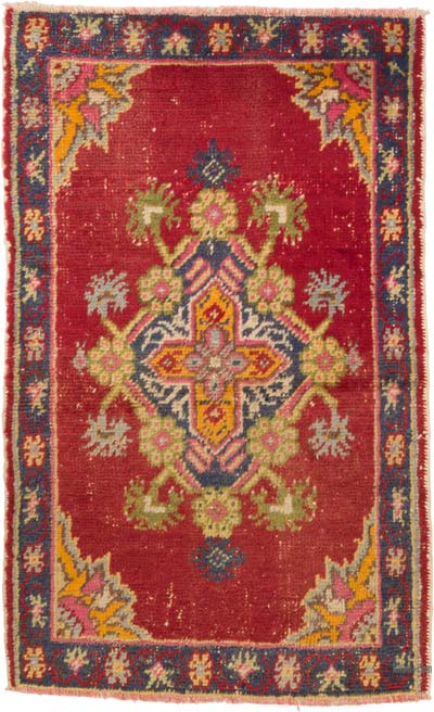 El Dokuma Vintage Halı - 80 cm x 127 cm