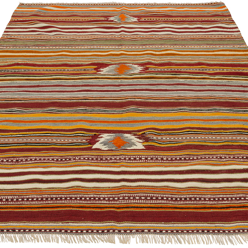 Vintage Konya Kilim Rug - 4' 7" x 6' 9" (55" x 81") - K0085696
