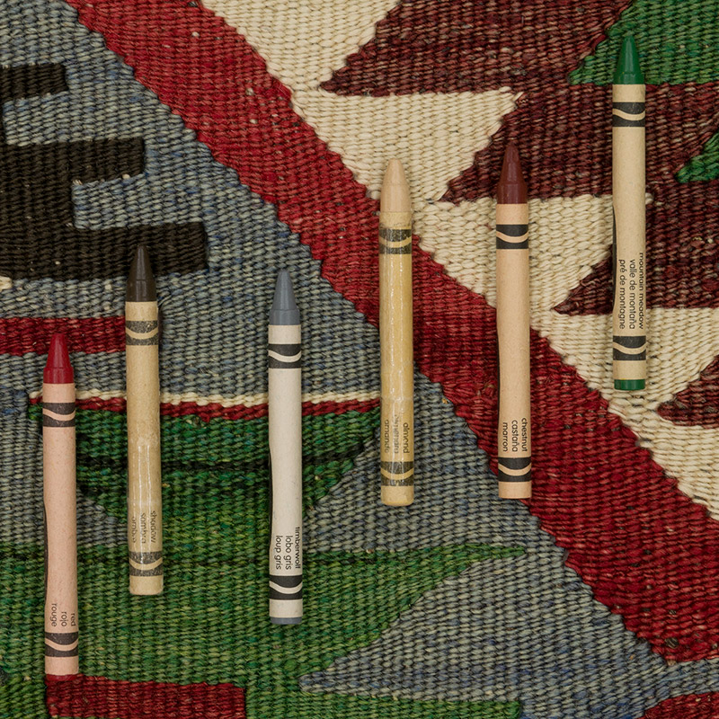 Vintage Esme Kilim Rug - 5' 5" x 7' 9" (65" x 93") - K0085698
