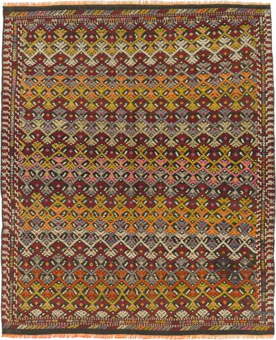 Vintage Anatolian Jijim Rug - 5' 3" x 6' 4" (63" x 76")