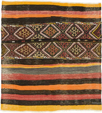 Vintage Malatya Kilimi - 130 cm x 142 cm