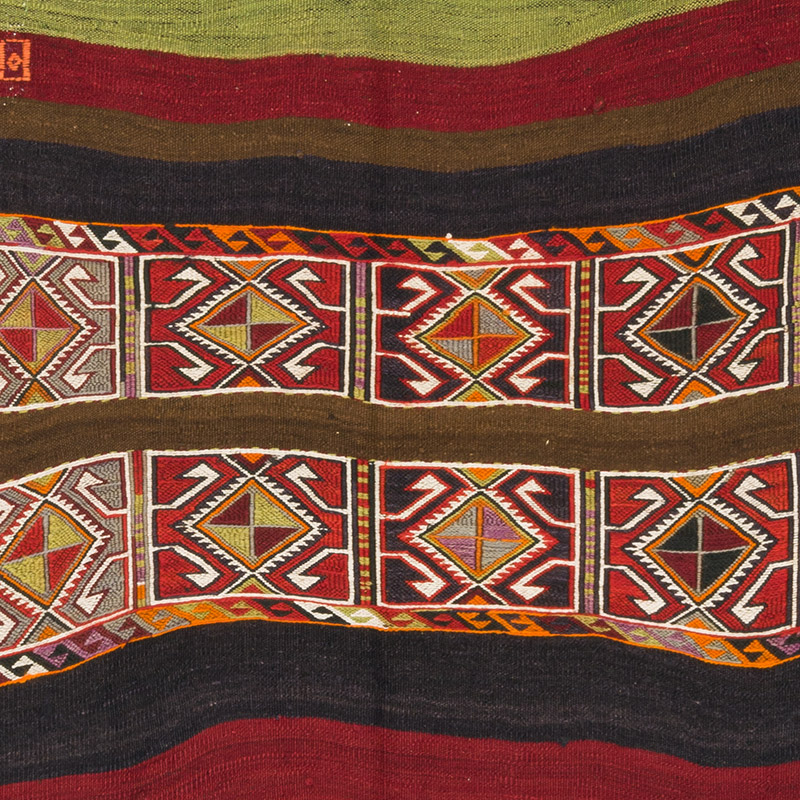Alfombra Vintage Malatya Kilim - 128 cm x 162 cm - K0085721