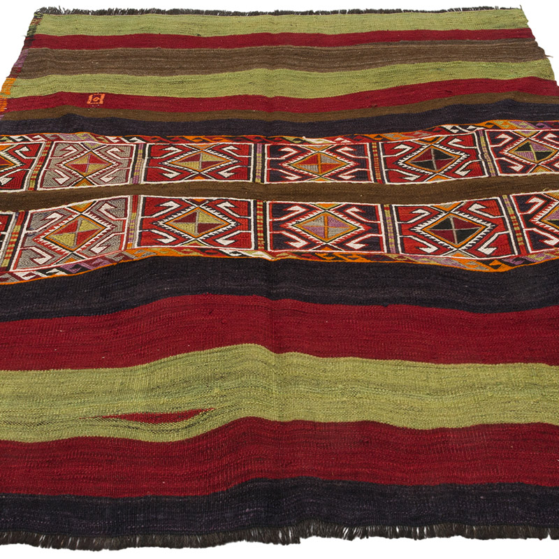 Alfombra Vintage Malatya Kilim - 128 cm x 162 cm - K0085721