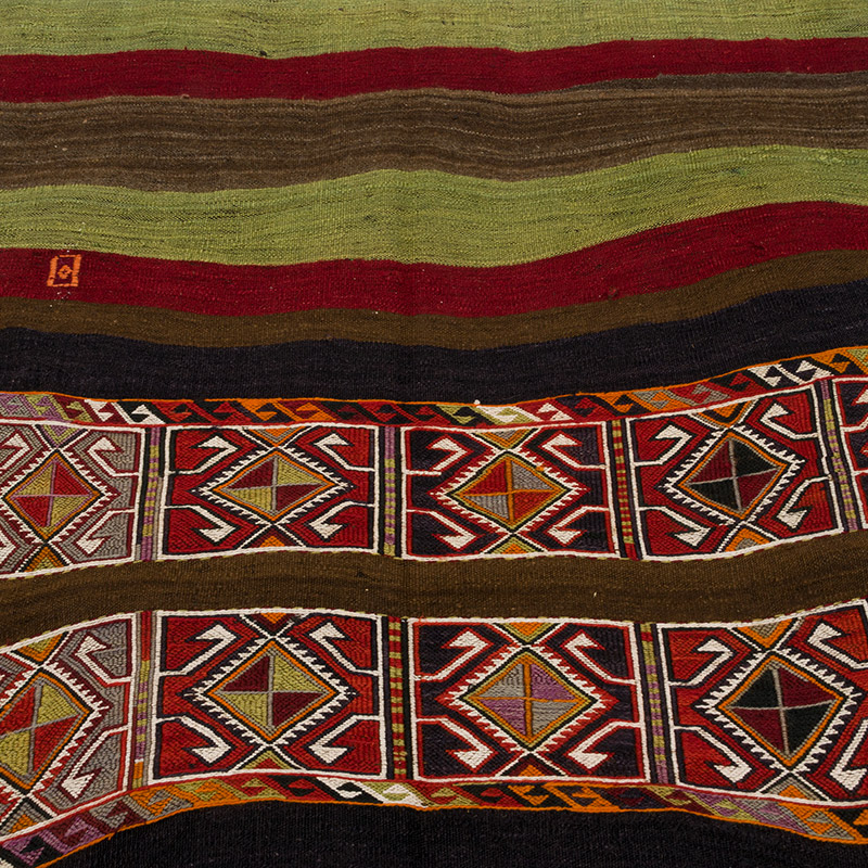 Alfombra Vintage Malatya Kilim - 128 cm x 162 cm - K0085721