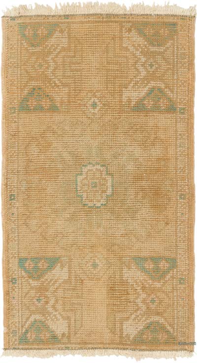 Alfombra Vintage Turca Anudada a Mano - 50 cm x 86 cm