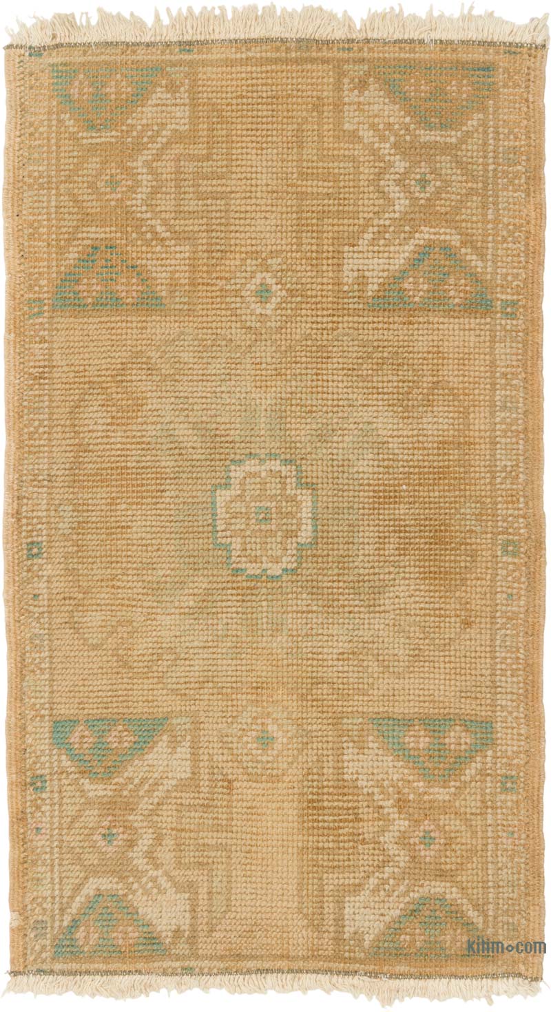 Vintage Turkish Hand-Knotted Rug - 1' 8" x 2' 10" (20" x 34") - K0085727