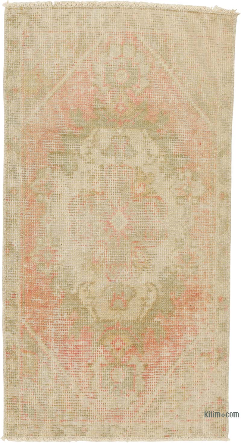 Vintage Turkish Hand-Knotted Rug - 1' 6" x 2' 10" (18" x 34") - K0085729