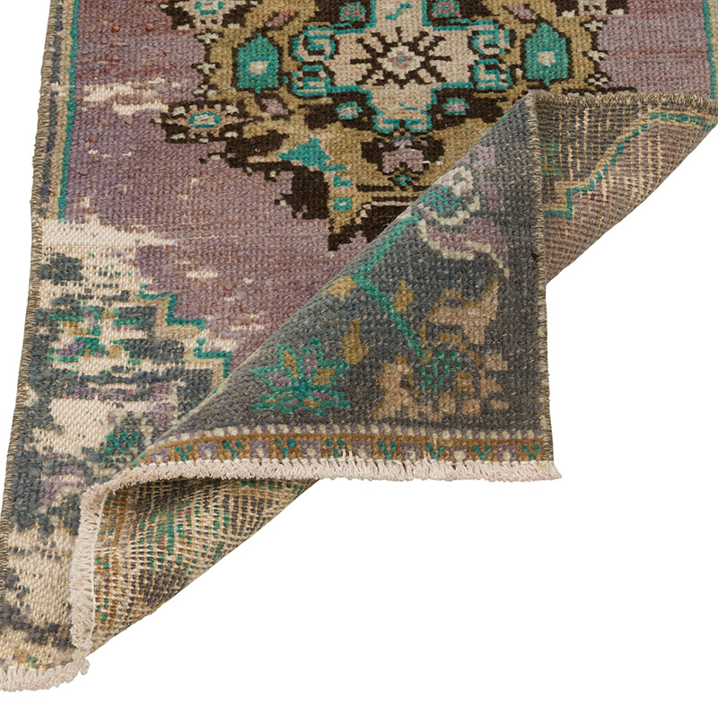 El Dokuma Vintage Halı - 39 cm x 85 cm - K0085737