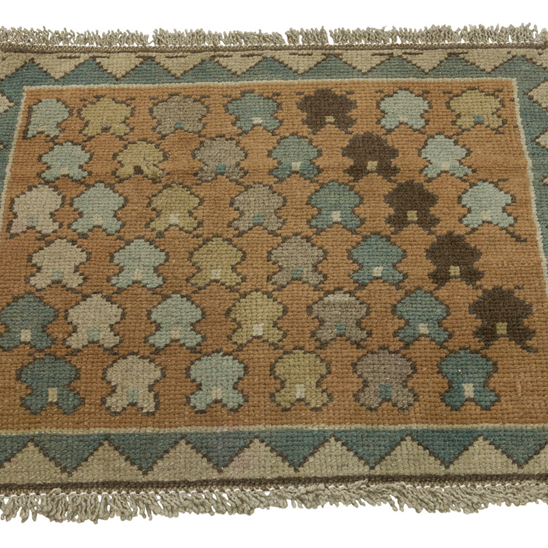 Alfombra Vintage Turca Anudada a Mano - 60 cm x 55 cm - K0085739