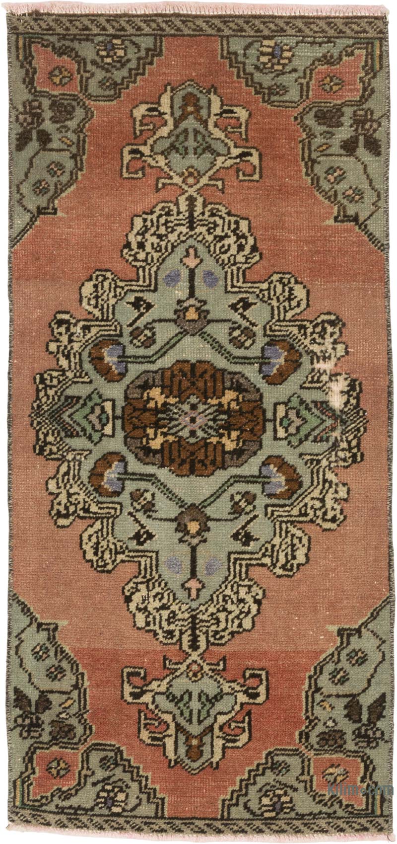 Vintage Turkish Hand-Knotted Rug - 1' 5" x 3' 1" (17" x 37") - K0085746