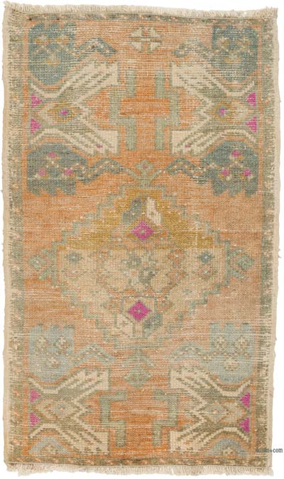 El Dokuma Vintage Halı - 50 cm x 82 cm