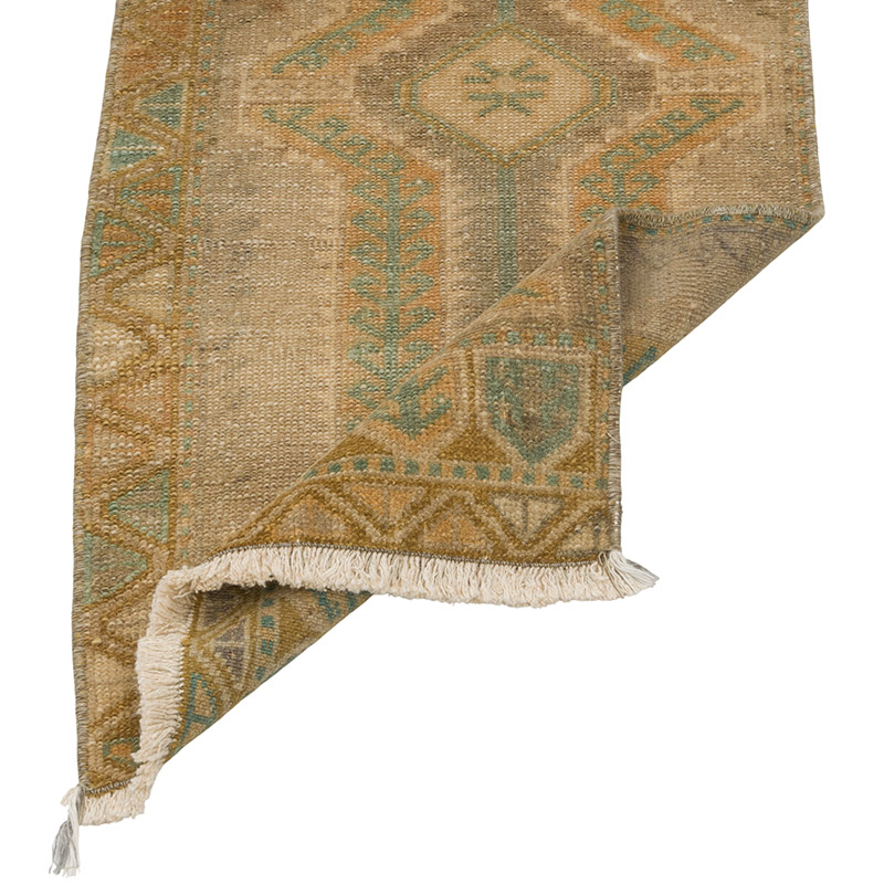 Vintage Turkish Hand-Knotted Rug - 1' 3" x 2' 8" (15" x 32") - K0085749