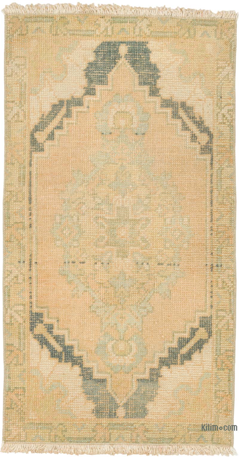 El Dokuma Vintage Halı - 46 cm x 87 cm - K0085750
