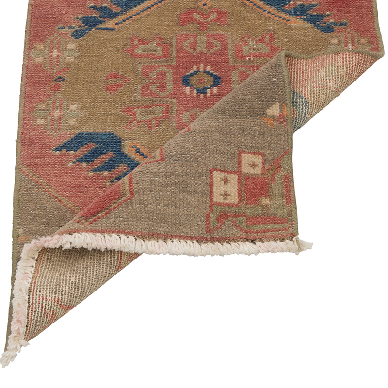 Vintage Turkish Hand-Knotted Rug - 1' 4" x 3' 4" (16" x 40") - K0085751