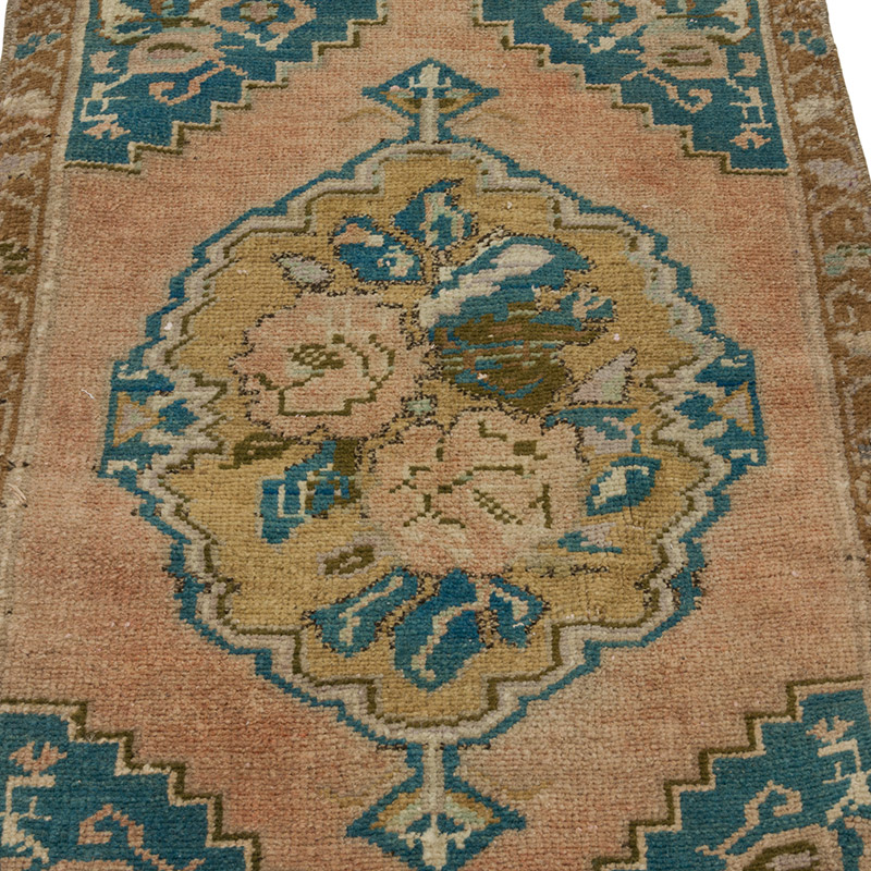 El Dokuma Vintage Halı - 53 cm x 86 cm - K0085752