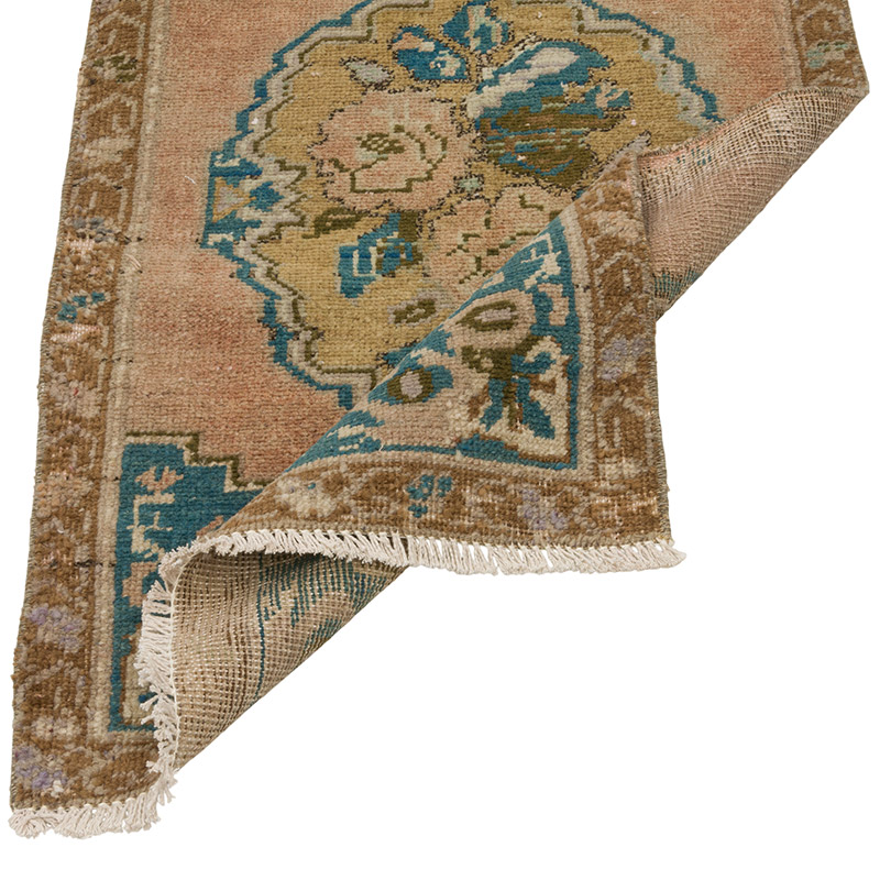 El Dokuma Vintage Halı - 53 cm x 86 cm - K0085752