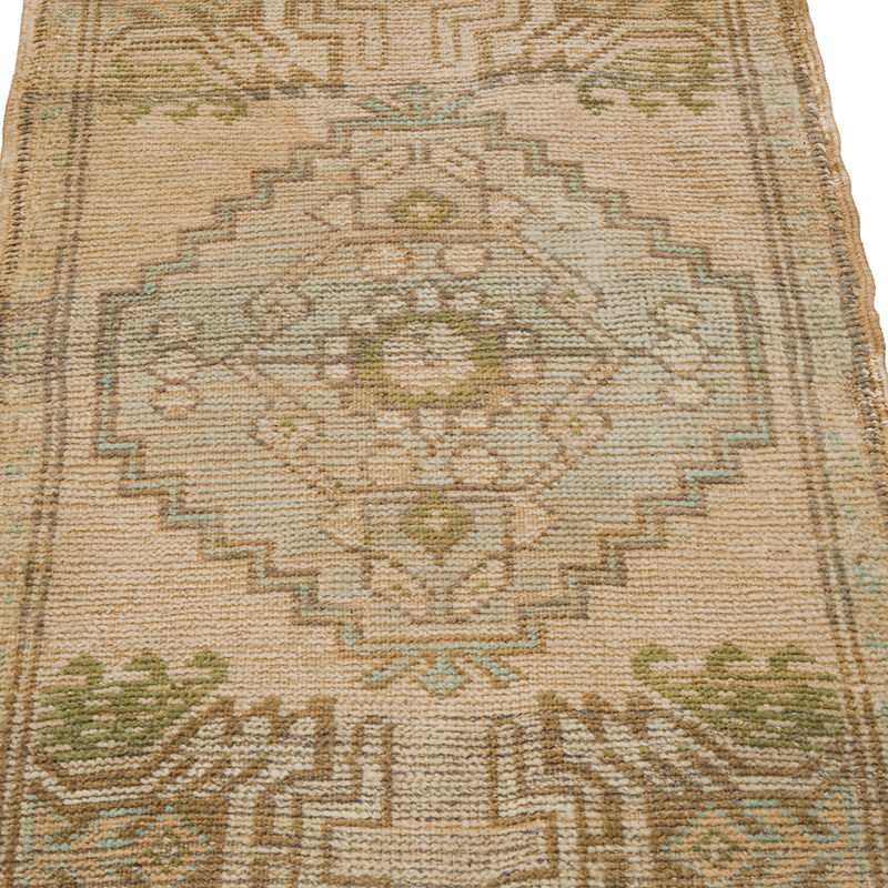 Vintage Turkish Hand-Knotted Rug - 1' 7" x 2' 10" (19" x 34") - K0085756