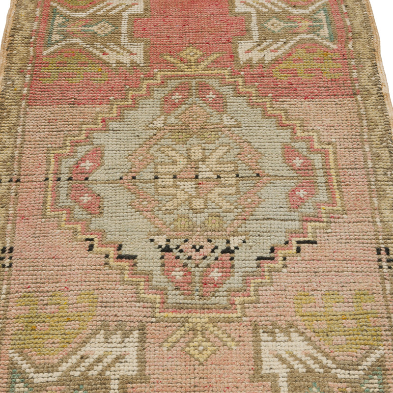 El Dokuma Vintage Halı - 54 cm x 100 cm - K0085757