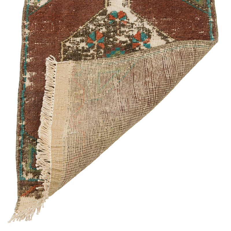 Vintage Turkish Hand-Knotted Rug - 1' 3" x 3' 3" (15" x 39") - K0085761