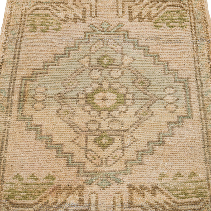 El Dokuma Vintage Halı - 49 cm x 92 cm - K0085762