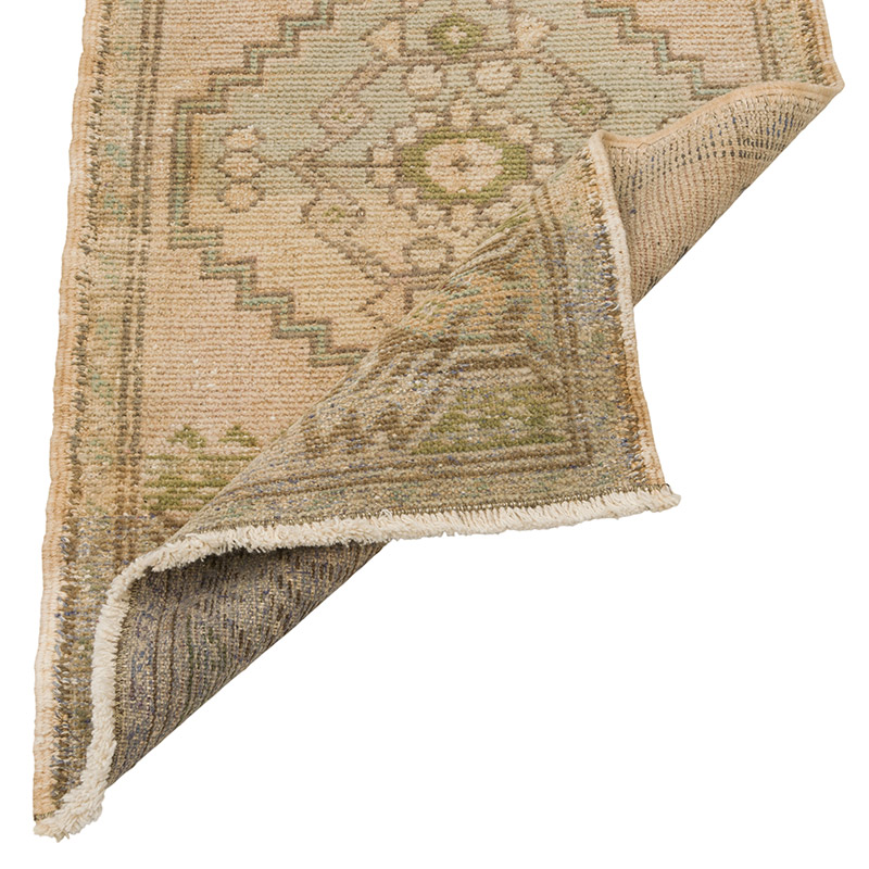 El Dokuma Vintage Halı - 49 cm x 92 cm - K0085762