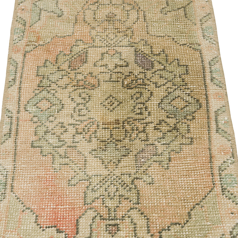 El Dokuma Vintage Halı - 42 cm x 88 cm - K0085764