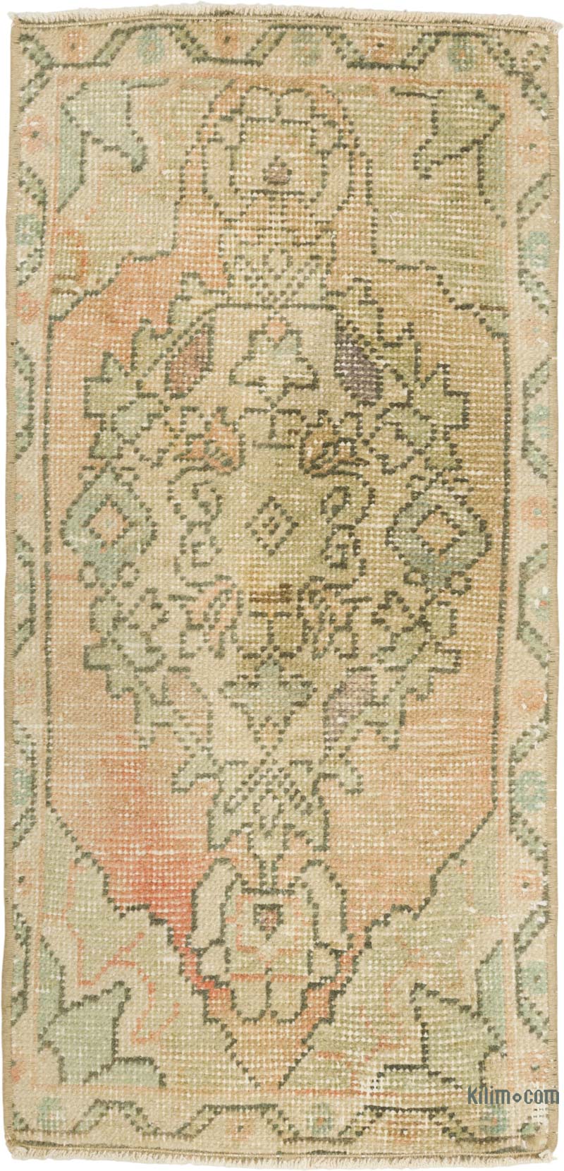 El Dokuma Vintage Halı - 42 cm x 88 cm - K0085764